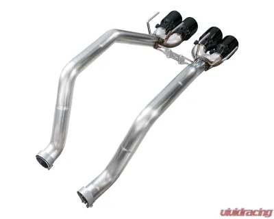 AWE Tuning Track Edition Axleback Exhaust Diamond Black Tips Chevrolet Corvette Z06 2006-2013 - 3020-43606