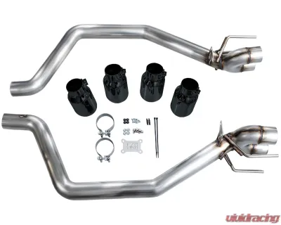 AWE Tuning Track Edition Axleback Exhaust Diamond Black Tips Chevrolet Corvette Z06 2006-2013 - 3020-43606