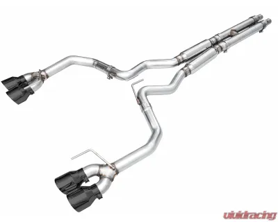 AWE Tuning Track Edition Exhaust | 4" Quad Diamond Black Tips Ford Mustang GT 2024-2024|Ford Mustang GT Premium 2024-2024 - 3020-43650