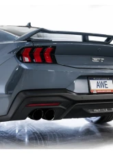 AWE Tuning Track Edition Exhaust | 4" Quad Diamond Black Tips Ford Mustang GT 2024-2024|Ford Mustang GT Premium 2024-2024                                     - 3020-43650 - Image 7