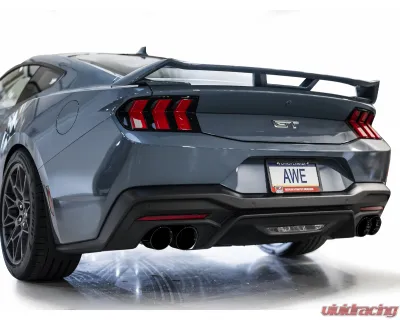 AWE Tuning Track Edition Exhaust | 4" Quad Diamond Black Tips Ford Mustang GT 2024-2024|Ford Mustang GT Premium 2024-2024 - 3020-43650