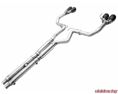 AWE Tuning Track Edition Exhaust | 4" Quad Diamond Black Tips Ford Mustang GT 2024-2024|Ford Mustang GT Premium 2024-2024 - 3020-43650