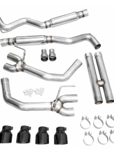 AWE Tuning Track Edition Exhaust | 4" Quad Diamond Black Tips Ford Mustang GT 2024-2024|Ford Mustang GT Premium 2024-2024                                     - 3020-43650 - Image 11