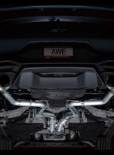 AWE Tuning Track Edition Exhaust | 4" Quad Diamond Black Tips Ford Mustang GT 2024-2024|Ford Mustang GT Premium 2024-2024                                     - 3020-43650 - Image 12