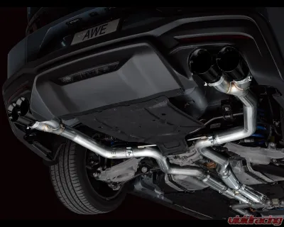 AWE Tuning Track Edition Exhaust | 4" Quad Diamond Black Tips Ford Mustang GT 2024-2024|Ford Mustang GT Premium 2024-2024 - 3020-43650