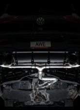 AWE Tuning Track Edition Exhaust | 4.5" Quad Diamond Black Tips Volkswagen Golf R 2022-2024                                     - 3020-43658 - Image 13