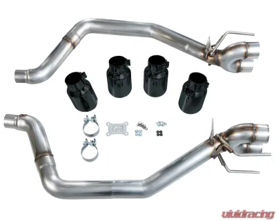 AWE Tuning Track Axleback Exhaust Diamond Black Chevrolet Corvette 2005-2008 - 3020-43660