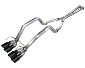 AWE Tuning Track Edition Axleback Diamond Black Tips Chevrolet Corvette C6 6.2L 2009-2013