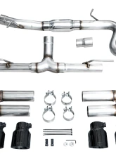 AWE Tuning Track Edition Exhaust | 4.5" Quad Diamond Black Tips Audi S3 2022-2024                                     - 3020-43897 - Image 8