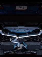 AWE Tuning Track Edition Exhaust | 3" Diameter | 4" Quad Diamond Black Tips Subaru WRX  2022-2025                                     - 3020-43979 - Image 11