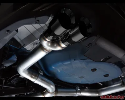 AWE Tuning Track Edition Exhaust | 3" Diameter | 4" Quad Diamond Black Tips Subaru WRX  2022-2025 - 3020-43979