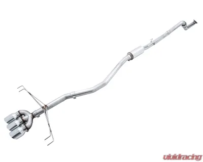 AWE Tuning Track Edition Exhaust | 3" Diameter | 4.5" Triple Chrome Silver Tips Honda Civic Type R 2017-2021 - 3020-52000