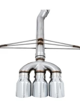 AWE Tuning Track Edition Exhaust | 3" Diameter | 4.5" Triple Chrome Silver Tips Honda Civic Type R 2017-2021                                     - 3020-52000 - Image 2
