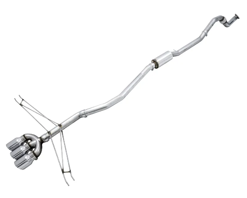 AWE Tuning Track Edition Exhaust | 3" Diameter | 4.5" Triple Chrome Silver Tips - 3020-52008