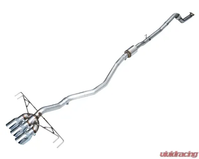 AWE Tuning Track Edition Exhaust | 3" Diameter | 4.5" Triple Chrome Silver Tips Honda Civic Type R 2023-2025 - 3020-52287