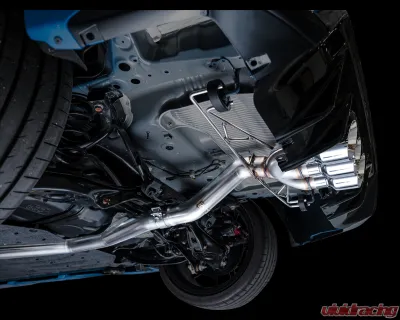 AWE Tuning Track Edition Exhaust | 3" Diameter | 4.5" Triple Chrome Silver Tips Honda Civic Type R 2023-2025 - 3020-52287