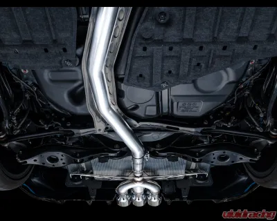 AWE Tuning Track Edition Exhaust | 3" Diameter | 4.5" Triple Chrome Silver Tips Honda Civic Type R 2023-2025 - 3020-52287