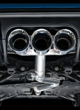 AWE Tuning Track Edition Exhaust | 3" Diameter | 4.5" Triple Chrome Silver Tips Honda Civic Type R 2023-2025                                     - 3020-52287 - Image 10