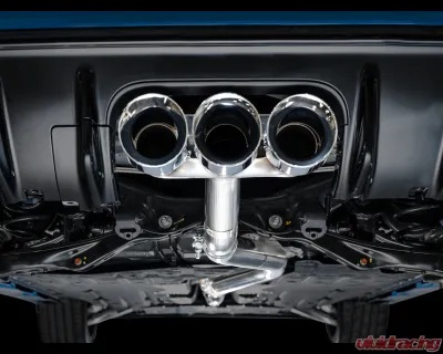 AWE Tuning Track Edition Exhaust | 3" Diameter | 4.5" Triple Chrome Silver Tips Honda Civic Type R 2023-2025 - 3020-52287