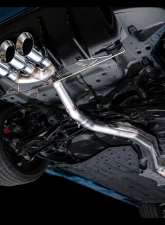 AWE Tuning Track Edition Exhaust | 3" Diameter | 4.5" Triple Chrome Silver Tips Honda Civic Type R 2023-2025                                     - 3020-52287 - Image 14