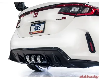 AWE Tuning Track Edition Exhaust | 3" Diameter | 4.5" Triple Chrome Silver Tips Honda Civic Type R 2023-2025 - 3020-52287