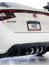 AWE Tuning Track Edition Exhaust | 3" Diameter | 4.5" Triple Chrome Silver Tips Honda Civic Type R 2023-2025                                     - 3020-52287 - Image 19