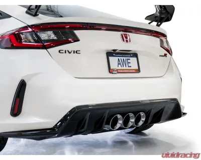 AWE Tuning Track Edition Exhaust | 3" Diameter | 4.5" Triple Chrome Silver Tips Honda Civic Type R 2023-2025 - 3020-52287
