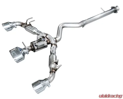 AWE Tuning Tuning Track Edition Exhaust | Chrome Silver Tips Toyota GR Corolla 2023-2025 - 3020-52472