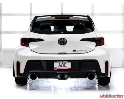 AWE Tuning Tuning Track Edition Exhaust | Chrome Silver Tips Toyota GR Corolla 2023-2025 - 3020-52472