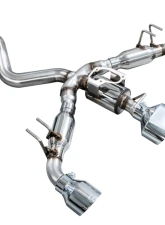 AWE Tuning Tuning Track Edition Exhaust | Chrome Silver Tips Toyota GR Corolla 2023-2025                                     - 3020-52472 - Image 5