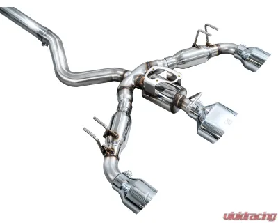 AWE Tuning Tuning Track Edition Exhaust | Chrome Silver Tips Toyota GR Corolla 2023-2025 - 3020-52472