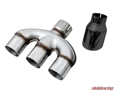 AWE Tuning Track Edition Exhaust | 3" Diameter | 4.5" Triple Diamond Black Tips Honda Civic Si 2017-2020 - 3020-53010