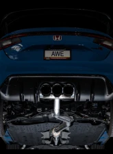 AWE Tuning Track Edition Exhaust | 3" Diameter | Triple Diamond Black Tips Honda Civic Type R 2023-2025                                     - 3020-53287 - Image 2