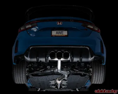 AWE Tuning Track Edition Exhaust | 3" Diameter | Triple Diamond Black Tips Honda Civic Type R 2023-2025 - 3020-53287