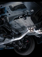 AWE Tuning Track Edition Exhaust | 3" Diameter | Triple Diamond Black Tips Honda Civic Type R 2023-2025                                     - 3020-53287 - Image 4