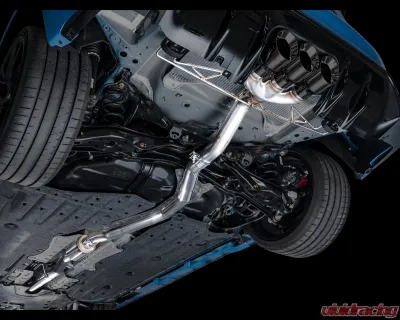 AWE Tuning Track Edition Exhaust | 3" Diameter | Triple Diamond Black Tips Honda Civic Type R 2023-2025 - 3020-53287
