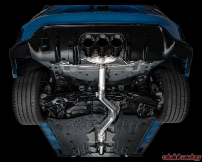 AWE Tuning Track Edition Exhaust | 3" Diameter | Triple Diamond Black Tips Honda Civic Type R 2023-2025 - 3020-53287