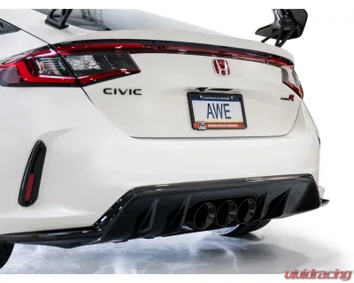 AWE Tuning Track Edition Exhaust | 3" Diameter | Triple Diamond Black Tips Honda Civic Type R 2023-2025 - 3020-53287