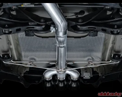 AWE Tuning Track Edition Exhaust | 4.5" Triple Diamond Black Tips Acura Integra Type S 2024-2025 - 3020-53335