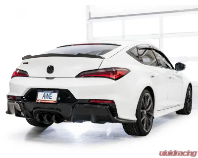 AWE Tuning Track Edition Exhaust | 4.5" Triple Diamond Black Tips Acura Integra Type S 2024-2025 - 3020-53335