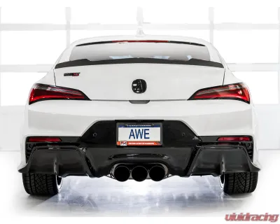 AWE Tuning Track Edition Exhaust | 4.5" Triple Diamond Black Tips Acura Integra Type S 2024-2025 - 3020-53335