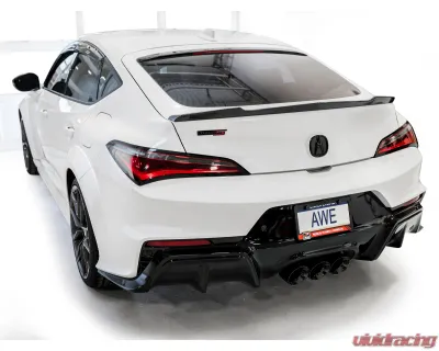 AWE Tuning Track Edition Exhaust | 4.5" Triple Diamond Black Tips Acura Integra Type S 2024-2025 - 3020-53335