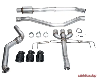 AWE Tuning Track Edition Exhaust | 4.5" Triple Diamond Black Tips Acura Integra Type S 2024-2025 - 3020-53335