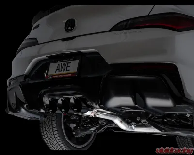 AWE Tuning Track Edition Exhaust | 4.5" Triple Diamond Black Tips Acura Integra Type S 2024-2025 - 3020-53335
