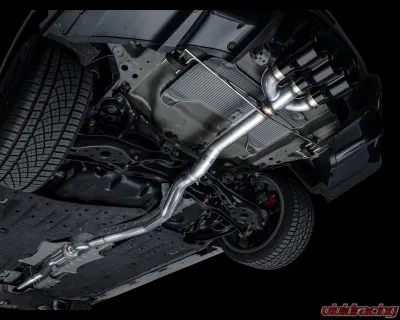 AWE Tuning Track Edition Exhaust | 4.5" Triple Diamond Black Tips Acura Integra Type S 2024-2025 - 3020-53335