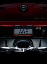 AWE Tuning Track Edition Exhaust | Diamond Black Tips Toyota GR Corolla 2023-2025                                     - 3020-53472 - Image 4