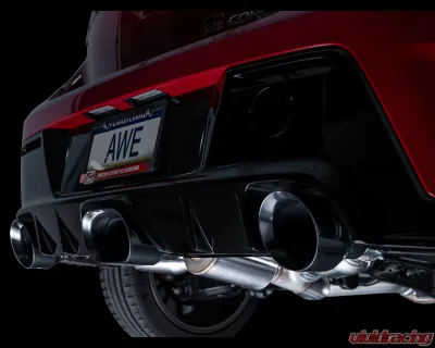 AWE Tuning Track Edition Exhaust | Diamond Black Tips Toyota GR Corolla 2023-2025 - 3020-53472