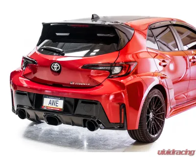 AWE Tuning Track Edition Exhaust | Diamond Black Tips Toyota GR Corolla 2023-2025 - 3020-53472