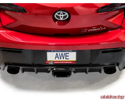 AWE Tuning Track Edition Exhaust | Diamond Black Tips Toyota GR Corolla 2023-2025 - 3020-53472