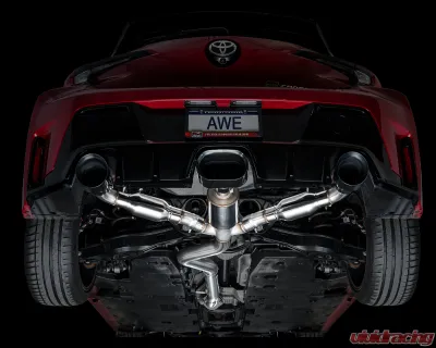 AWE Tuning Track Edition Exhaust | Diamond Black Tips Toyota GR Corolla 2023-2025 - 3020-53472